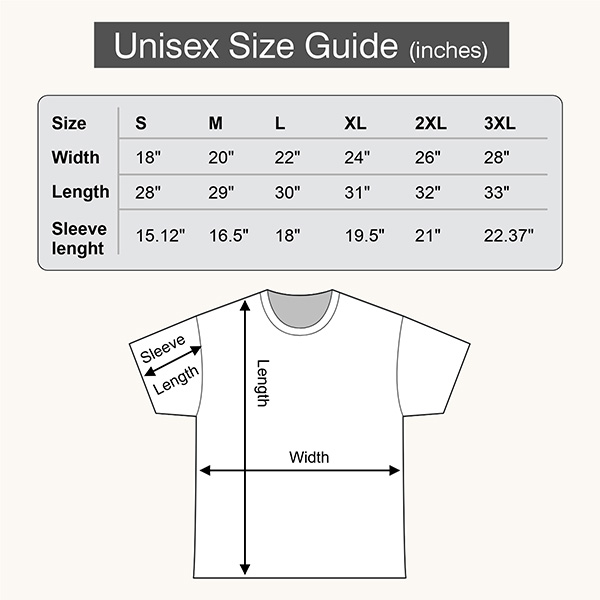 I Am Very Busy Personalised T-Shirt Size Chart