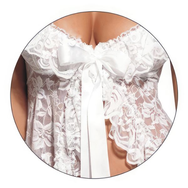 Babydoll white lace lingerie