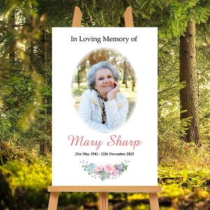 Funeral Memorial Photo Display Board