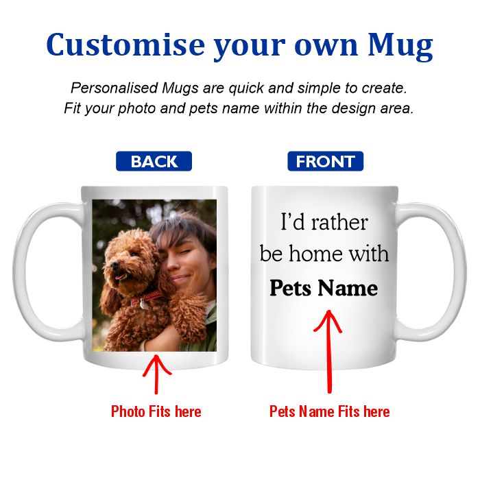 Photo Mug With Pets Name Personalised Mugs - Main Image